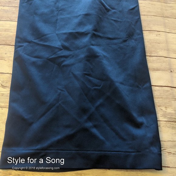 Vintage Mid Century Navy Silky Pajama Set 38 - Picture 14 of 16